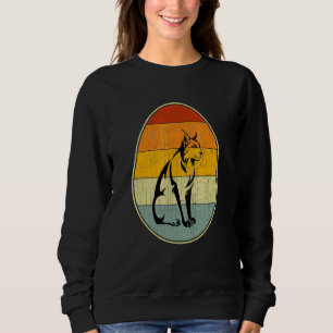 Retro Style Easter Egg Graphic Funny Easter Day Bo Sweatshirt