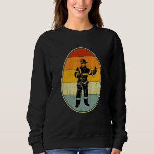 Retro Style Easter Egg Graphic Funny Easter Day Fi Sweatshirt