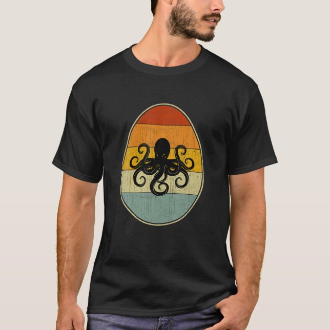 Retro Style Easter Egg Graphic Funny Easter Day Oc T-Shirt (Front)