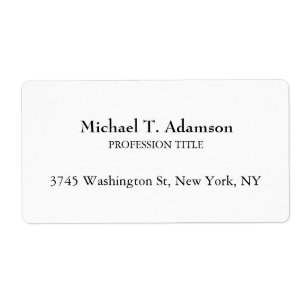 Retro Style Elegant Plain Simple White