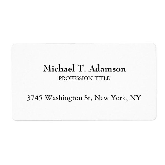 Retro Style Elegant Plain Simple White (Front)