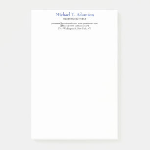 Retro Style Elegant Plain Simple White Post-it Notes
