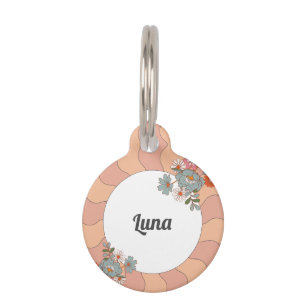 Retro Style Flover Pet Tag