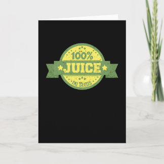 Retro Style Funny Vasectomy 100% Juice No Seeds Card