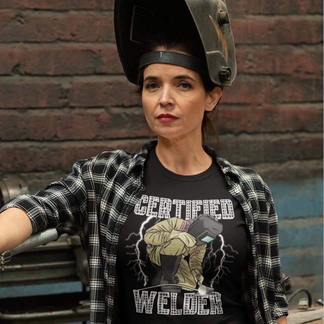 Retro Style Funny Welding Certified Welder T-Shirt (Creator Uploaded)
