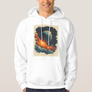 Retro-style galaxy hoodie