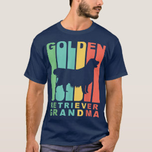 Retro Style Golden Retriever Grandma Dog Grandpare T-Shirt