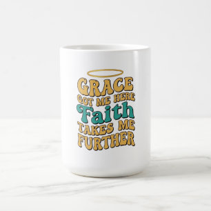 Retro style Grace and Faith design Coffee Mug