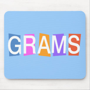Retro-style Grams Mouse Pad