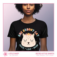 Retro Style Groovy Cat Personalised