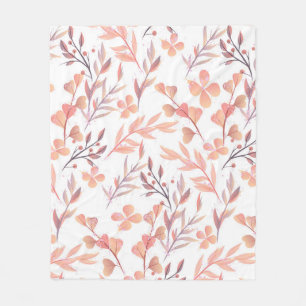 Retro style hand drawn seamless floral ornament. C Fleece Blanket