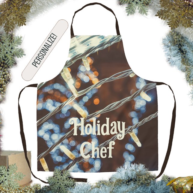Retro style holiday lights  apron (Creator Uploaded)