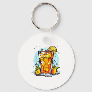 Retro Style Ice Tea  Key Ring
