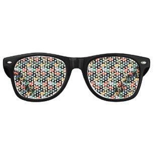 Retro Style Llama Vintage Alpaca Pink Colour Sunglasses