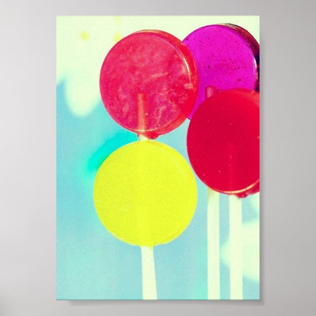 RETRO STYLE LOLLIPOP PHOTOGRAPH POSTER (Front)