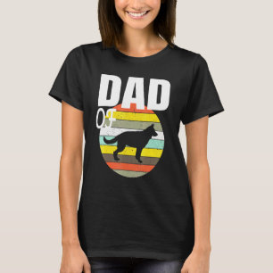 Retro Style Men Women And Kids German Shepherd Dad T-Shirt