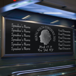 Retro-Style Mental Health Conference Banner