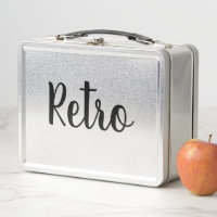 Retro style metal lunch box | Custom gift ideas
