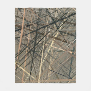 Retro style oil drawing. illustration. Texture pai Fleece Blanket
