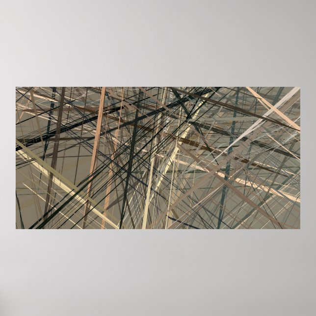 Retro style oil drawing. illustration. Texture pai Poster (Front)