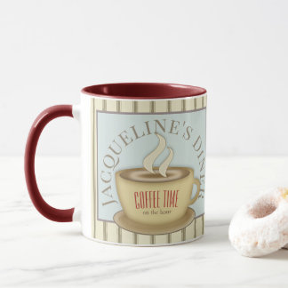 Retro Style Personalised Cafe Diner Mug