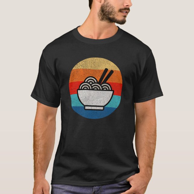 Retro style ramen T-Shirt (Front)