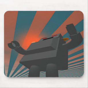 Retro Style Robot 4 Mousepad