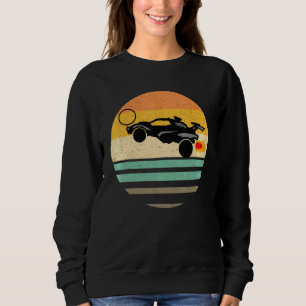 Retro Style Rocket Rc Soccer Car League Gamer 1 Sweatshirt