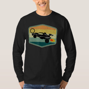 Retro Style Rocket Rc Soccer Car League Gamer 2 T-Shirt