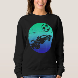 Retro Style Rocket Rc Soccer Car League Gamer 3 Sweatshirt