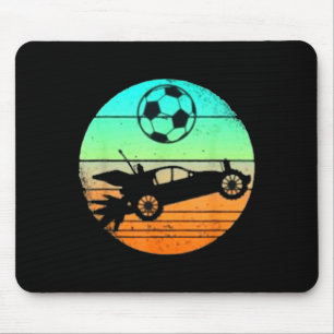 Retro Style Rocket Rc Soccer Car League Gamer Gift Mouse Pad