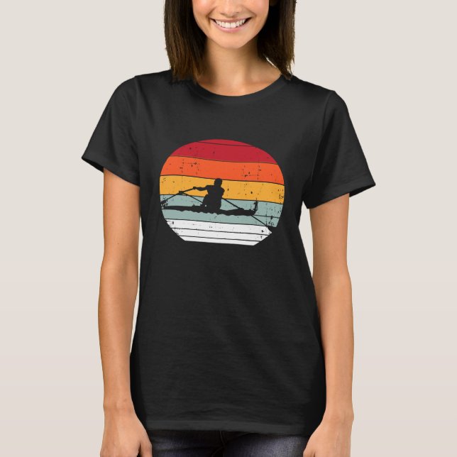 Retro Style Rowing Funny Rower Boating Team Gift M T-Shirt (Front)