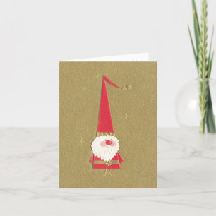 Retro-Style Santa Claus Card