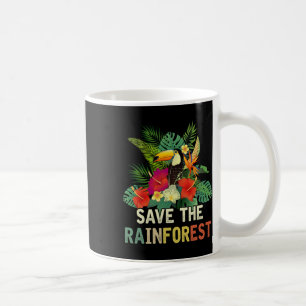 Retro Style Save The Rainforest Earth Day Gift 1  Coffee Mug