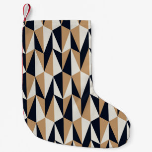 Retro Style: Seamless Vintage Pattern Small Christmas Stocking