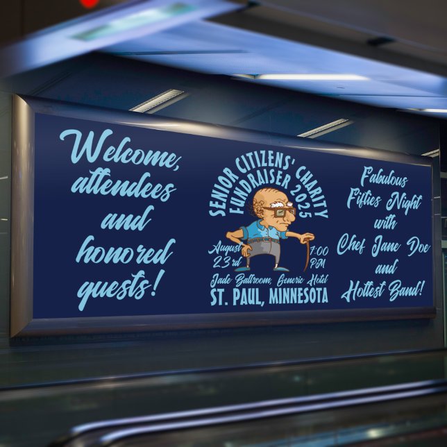 Retro-Style Senior Citizen's Charity  Banner (Creator Uploaded)