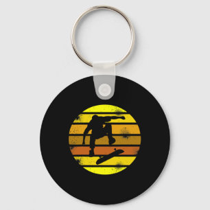 Retro Style Skateboarding Sports Vintage 1 Key Ring