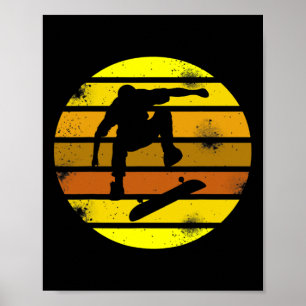 Retro Style Skateboarding Sports Vintage 1 Poster