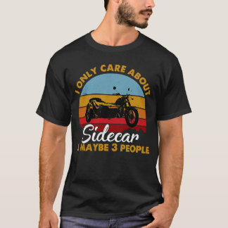 Retro Style Sunset Sidecar Motorcycle T-Shirt