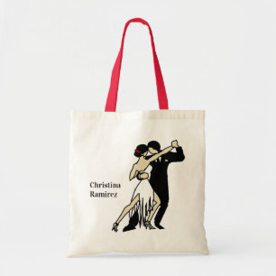 Retro-style Tango Dancers Tote Bag