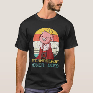 Retro Style Technoblade Merch Cosplay Technoblade T-Shirt