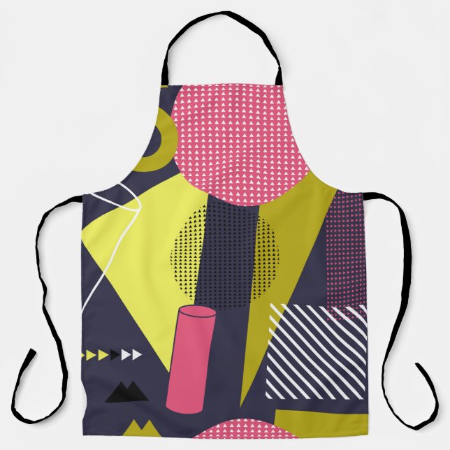 Retro style texture, pattern design. art,abstract, apron (Front)