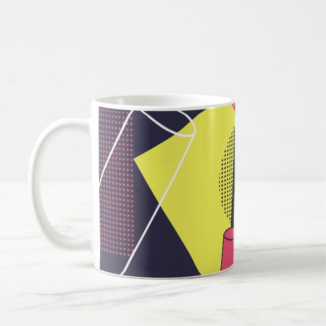 Retro style texture, pattern design. art,abstract, coffee mug (Left)