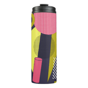 Retro style texture, pattern design. art,abstract, thermal tumbler