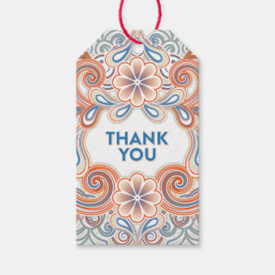Retro style Thank You Gift Tags