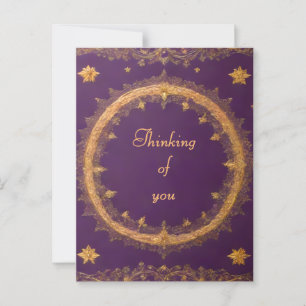 Retro Style "Thinking of You" Postcard