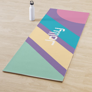 Retro Style Trendy Designed Yoga Mat