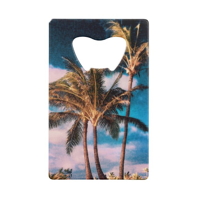 Retro Style Tropical Island Palm Trees (Front)