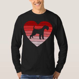 Retro style Valentines day Soft coated Wheaten Ter T-Shirt