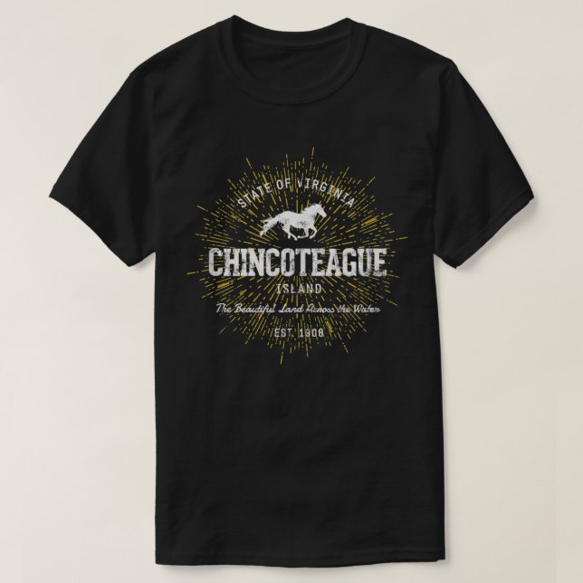Retro Style Vintage Chincoteague  T-Shirt (Design Front)